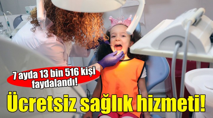 Bayraklı'da 7 ayda 13 bin 516 kişiye ücretsiz sağlık hizmeti!