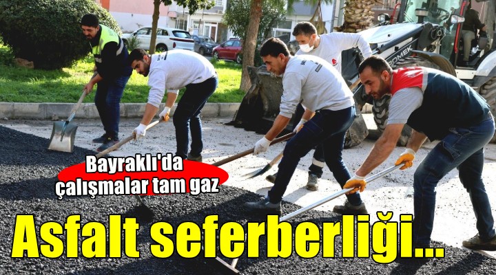 Bayraklı'da asfalt çalışmaları sürüyor