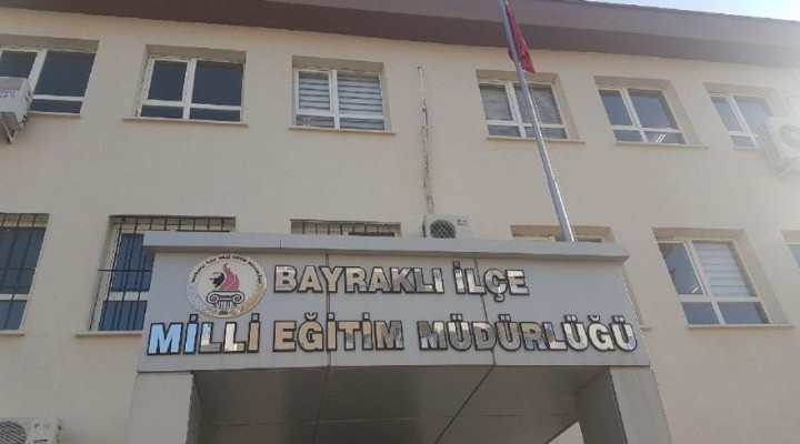 Bayraklı'da okullara skandal yazı!