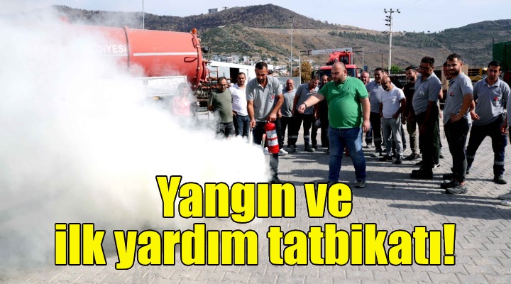 Bayraklı'da yangın ve ilk yardım tatbikatı!