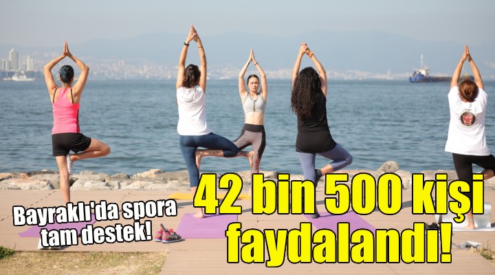 Bayraklı'da 4 yılda 42 bin 500 kişi sporla buluştu!