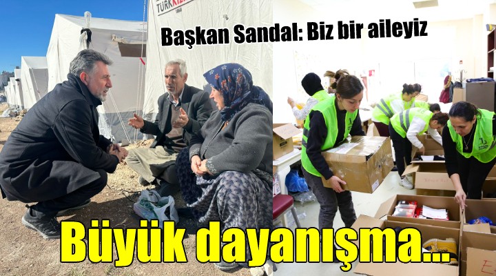 Bayraklı’da büyük deprem dayanışması