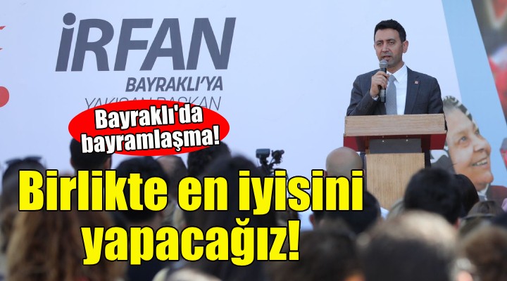 Bayraklı’da davullu zurnalı bayramlaşma!