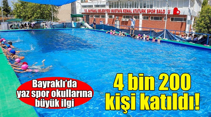 Bayraklı’da yaz spor okullarına büyük ilgi!