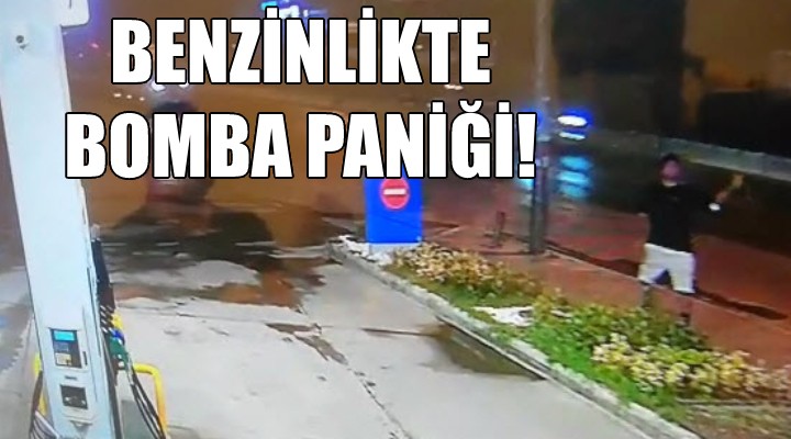 Benzin istasyonunda bomba paniği!