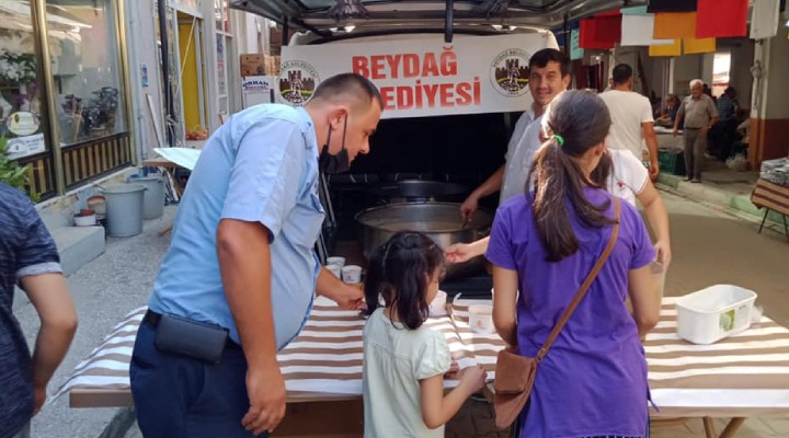 Beydağ Belediyesi'nden aşure ikramı!