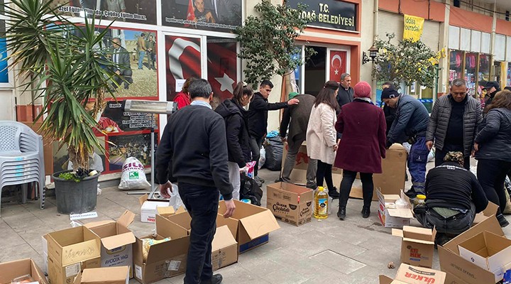 Beydağ'da yardım kampanyasına büyük destek
