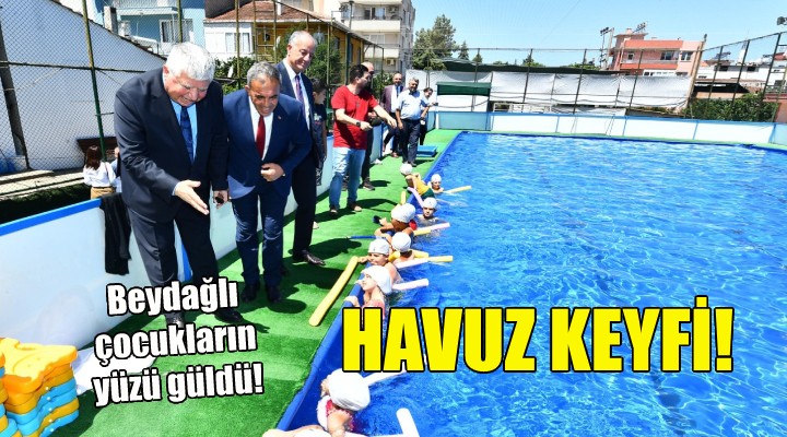 Beydağlı çocukların havuz keyfi!