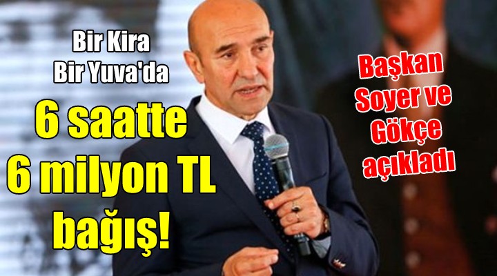 Bir Kira Bir Yuva'ya 6 saatte 6 milyon TL bağış!