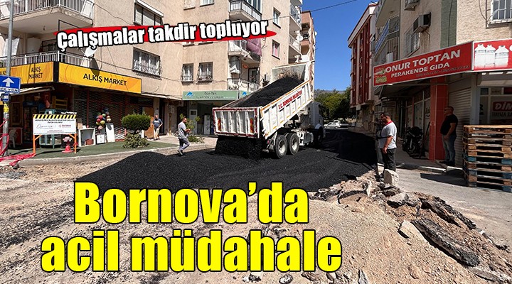 Bornova Belediyesi’nden acil müdahale