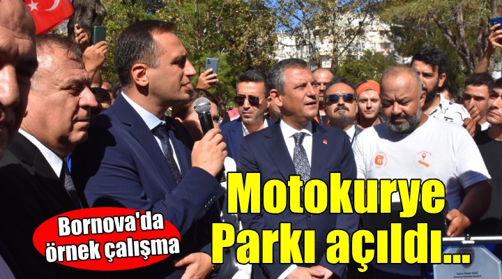 Bornova'da motokurye parkı açıldı... Türkiye'ye yayılacak!