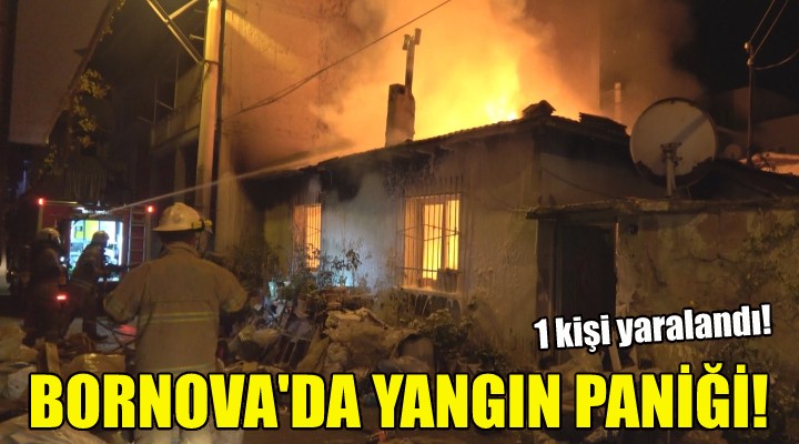 Bornova'da tek katlı ev alev, alev yandı!