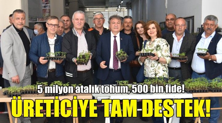 Bornova'da üreticilere tam destek!