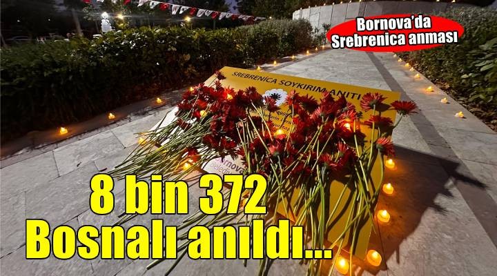 Bornova'da Srebrenica anması