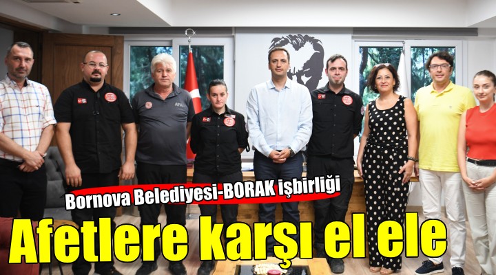 Bornova'da afetlere karşı ortak çalışma...