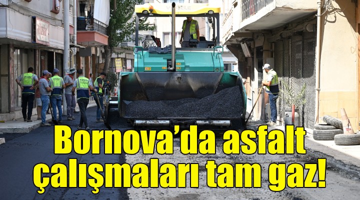 Bornova’da asfalt çalışmaları tam gaz!