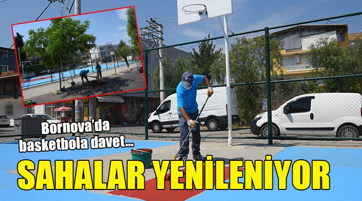 Bornova’da basketbol sahaları yenileniyor