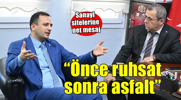 Bornova'da sanayi sitelerine net mesaj... 