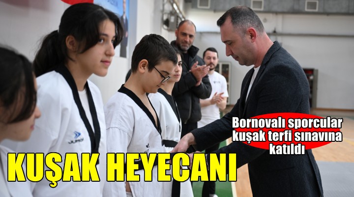 Bornova'da taekwondocuların kuşak heyecanı