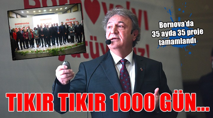 Bornova’da tıkır tıkır 1000 gün