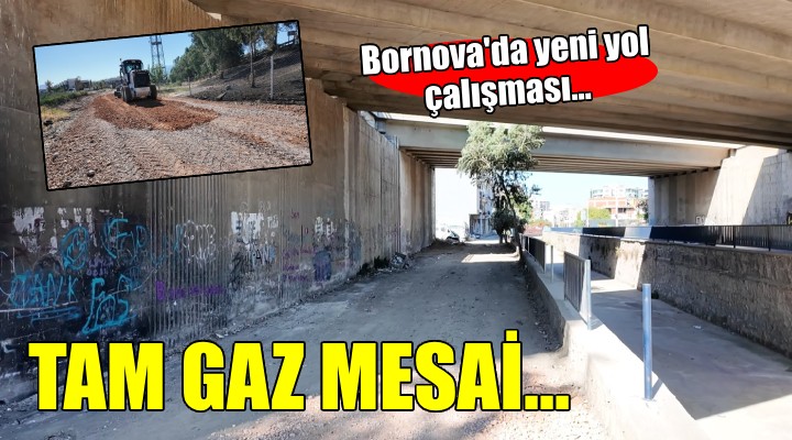 Bornova’da yeni yol çalışması...