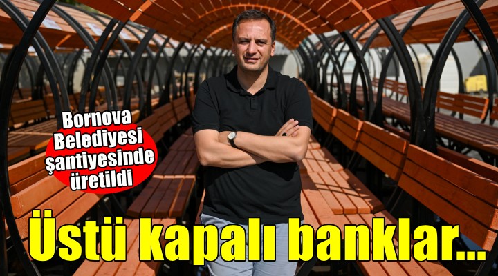 Bornova'nın parklarına yeni nesil oturma alanları