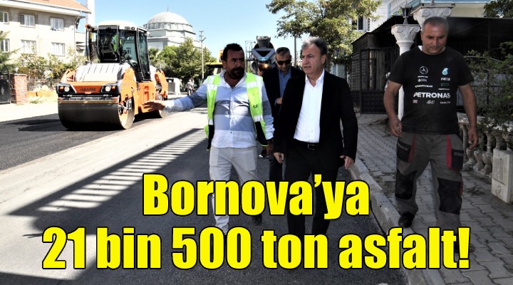 Bornova'ya 21 bin 500 ton asfalt!