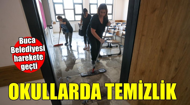 Buca Belediyesi'nden okullarda temizlik seferberliği...