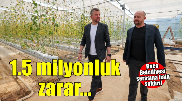Buca Belediyesi'nin serasına hain saldırı