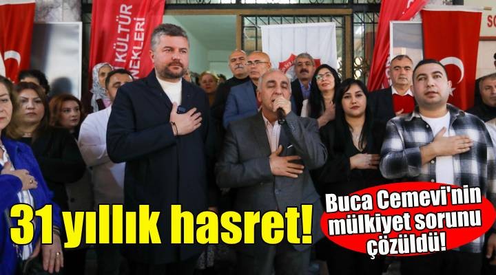 Buca Cemevi'nin 31 yıllık mülkiyet sorunu çözüldü!