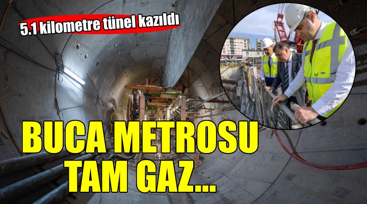 Buca Metrosu'nda çalışmalar tam gaz...