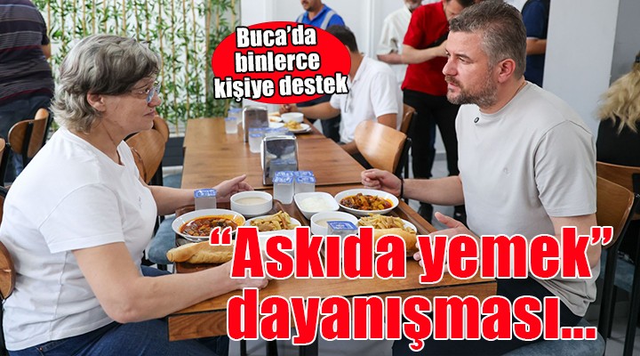 Buca'da ''Askıda yemek'' dayanışması...
