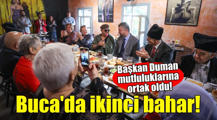 Buca'da ikinci bahar... Başkan Duman mutluluklarına ortak oldu!