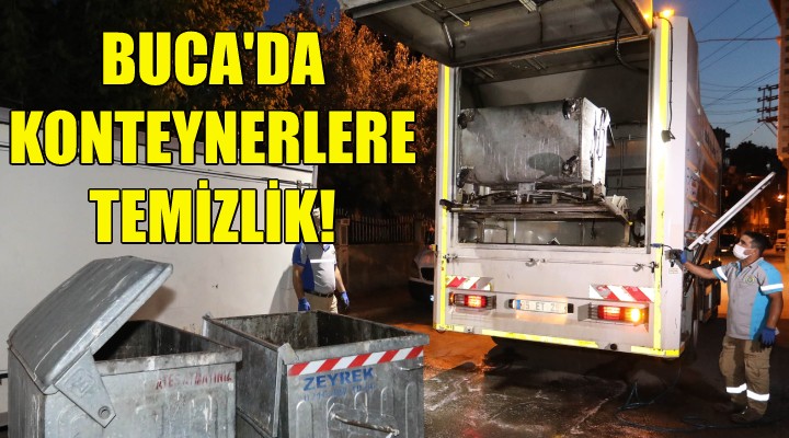 Buca'da konteynerlere temizlik!