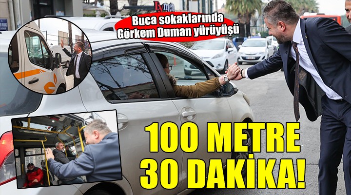 100 metrelik yolu yarım saatte yürüyebilen başkan!