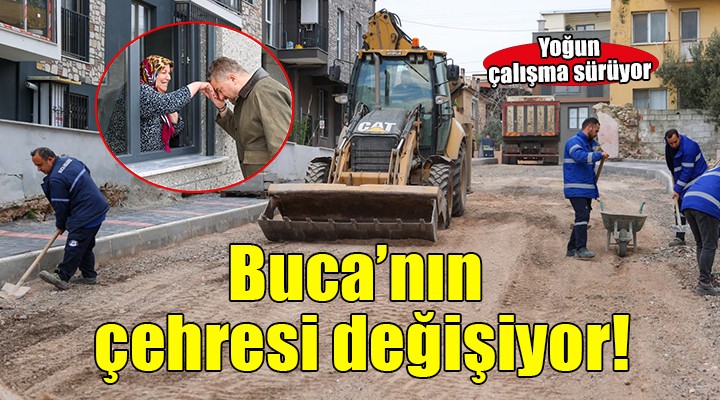 Buca sokaklarında yoğun mesai...