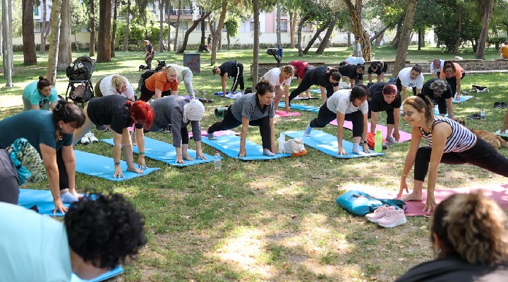 Buca’da açık havada spor keyfi