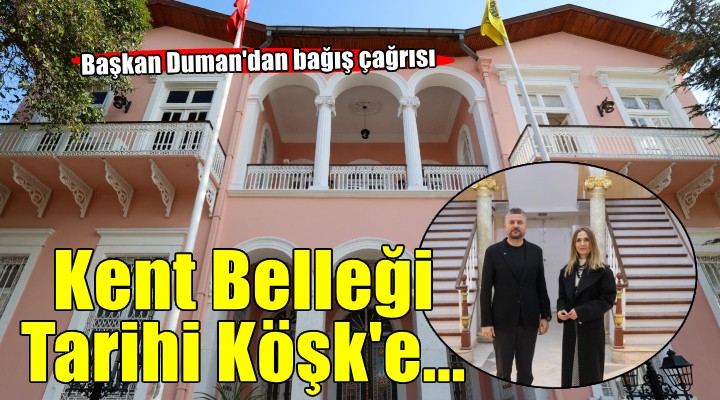 Buca'nın tarihi köşkü kent belleğine kucak açacak...