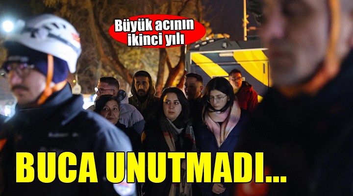 Büyük acının ikinci yılında Buca'da anma töreni...