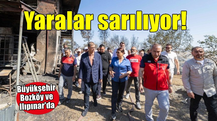 Büyükşehir Bozköy ve Ilıpınar’ın yaralarını sarıyor