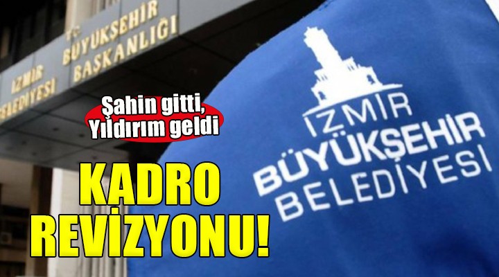 Büyükşehir'de kadro revizyonu... Şahin gitti, Yıldırım geldi!