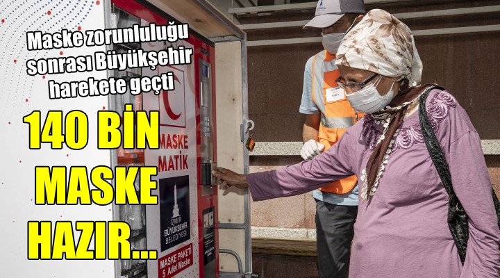 Büyükşehir'den 140 bin acil maske