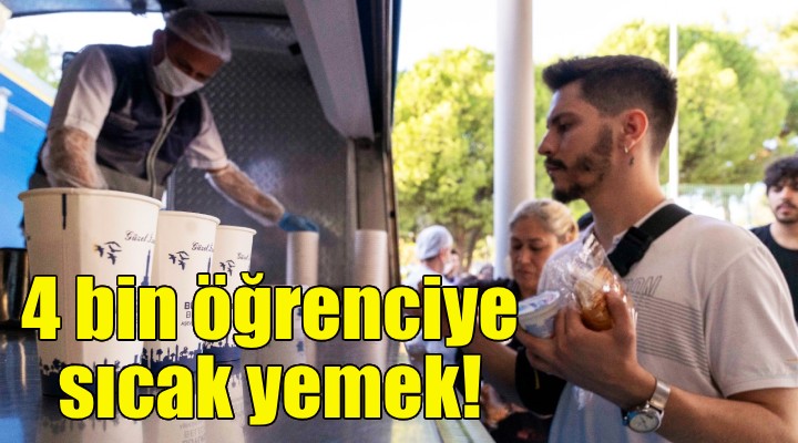 Büyükşehir'den 4 bin öğrenciye sıcak yemek!