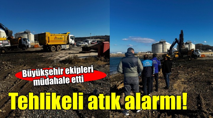 Büyükşehir'den Aliağa'da tehlikeli atıklara müdahale!