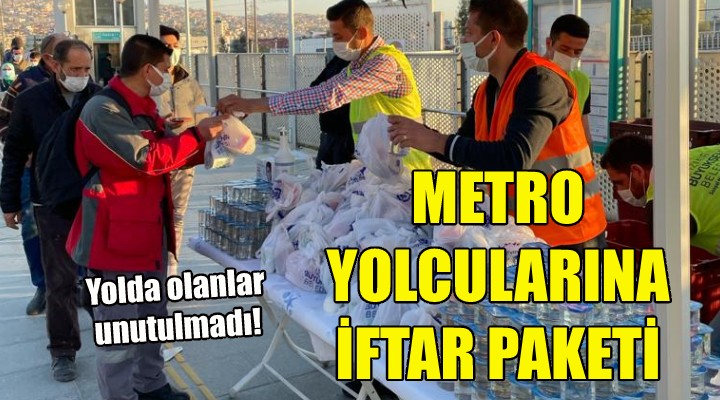 Büyükşehir'den metro yolcularına iftar paketi!