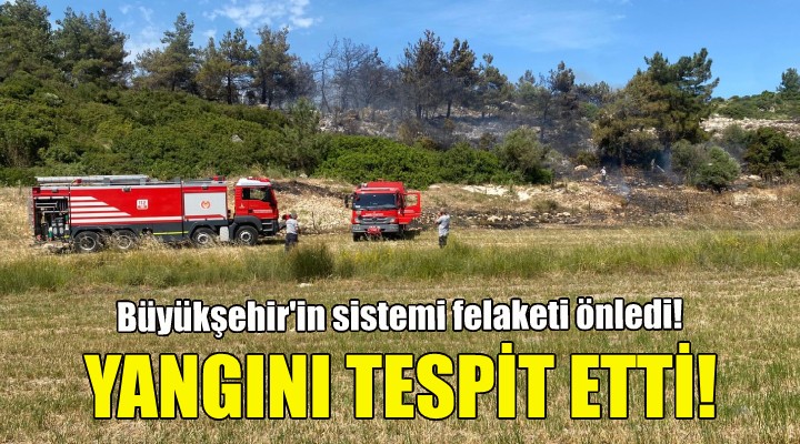 Büyükşehir'in 'Akıllı İhbar Sistemi' yangın felaketini önledi!