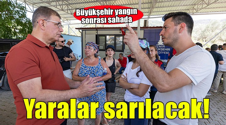 Büyükşehir, yangınların yaralarını sarmak için seferber oldu...