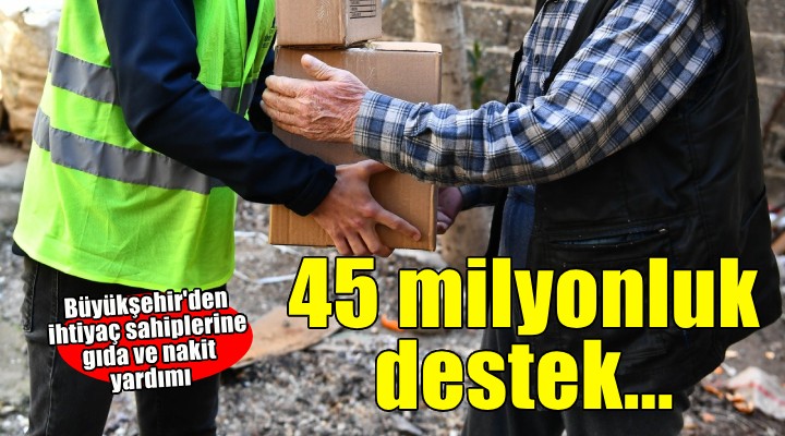 Büyükşehir'den bayram öncesi 45 milyon liralık destek