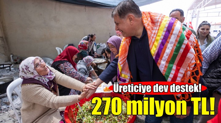 Büyükşehir'den çiftçiye 270 milyon liralık destek!