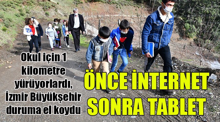 Büyükşehir'den önce internet sonra tablet desteği